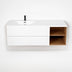 Rubi Haus 55" Wallmount Vanity with Countertop