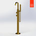Unity Rubinet Fountain Blue Bathroom Tub Filler