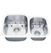 Vida Axes 27" x 19" Stainless Steel Round Undermount Kitchen Sink With Stainless Steel Grid